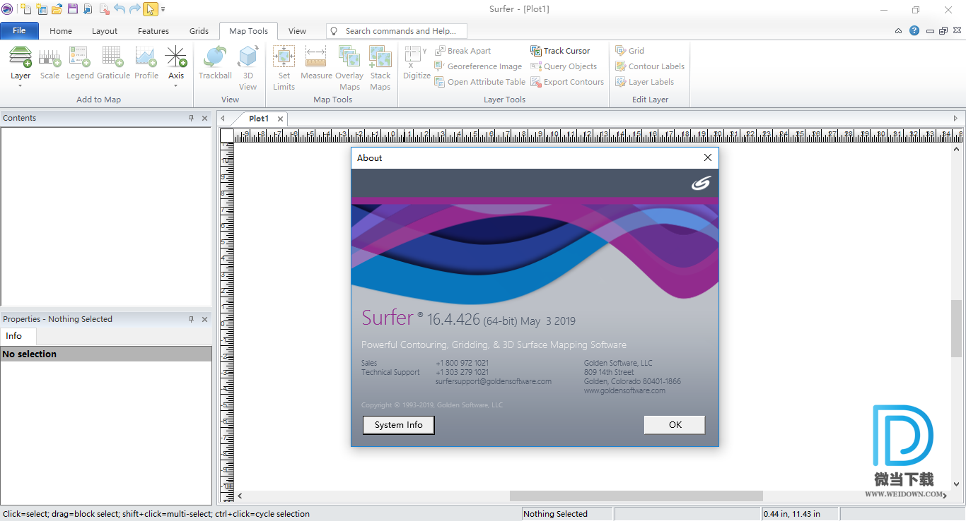 free for ios instal Golden Software Surfer 26.2.243