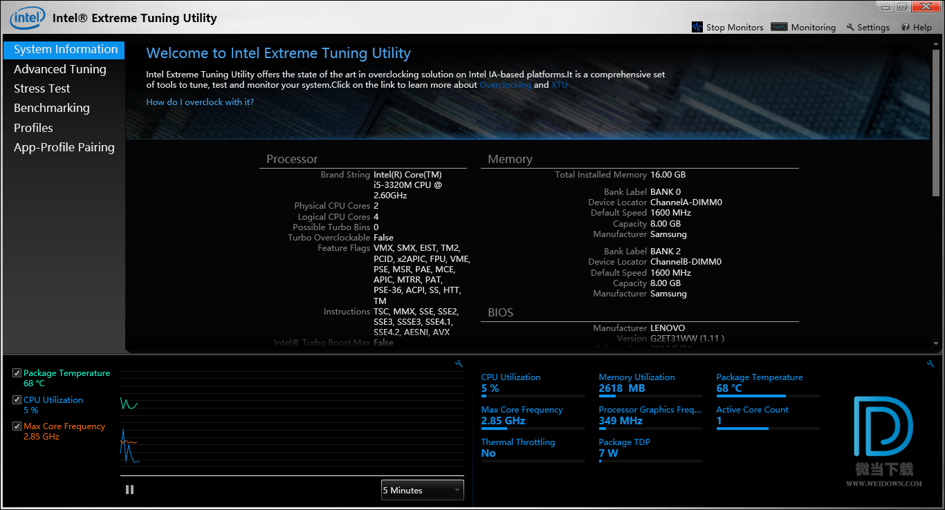 download intel extreme tuning utility 7.11.0.42