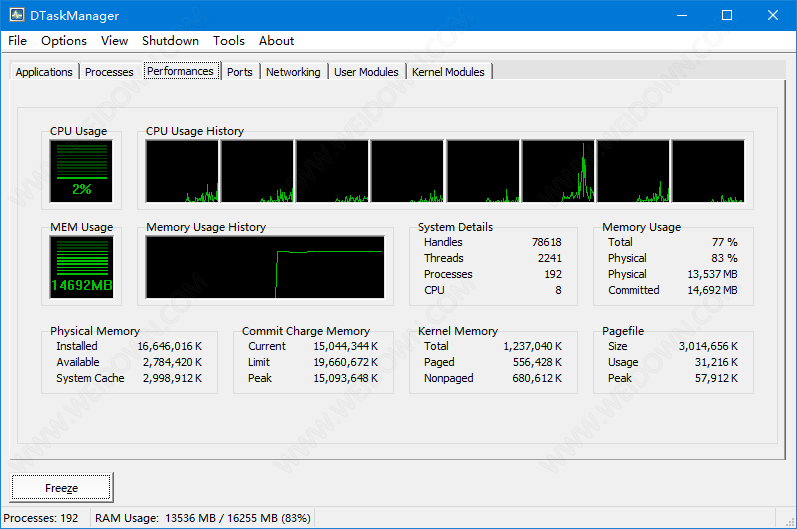 DTaskManager 1.57.31 download the last version for windows