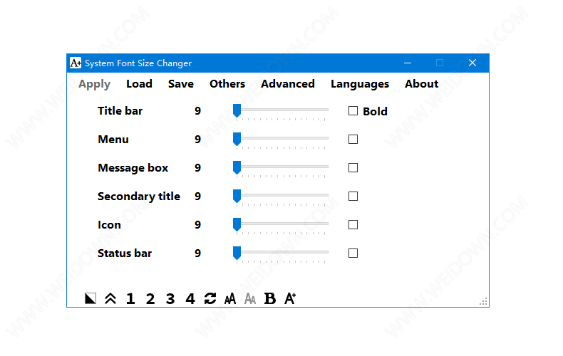 System Font Size Changer